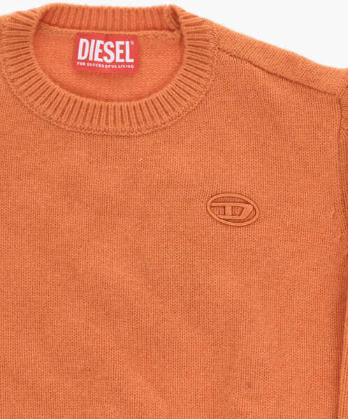 Pulovere Diesel Wool Blend Kolby Crew-Neck Sweater With Monogram Orange Baieti (BM 19708667) 2
