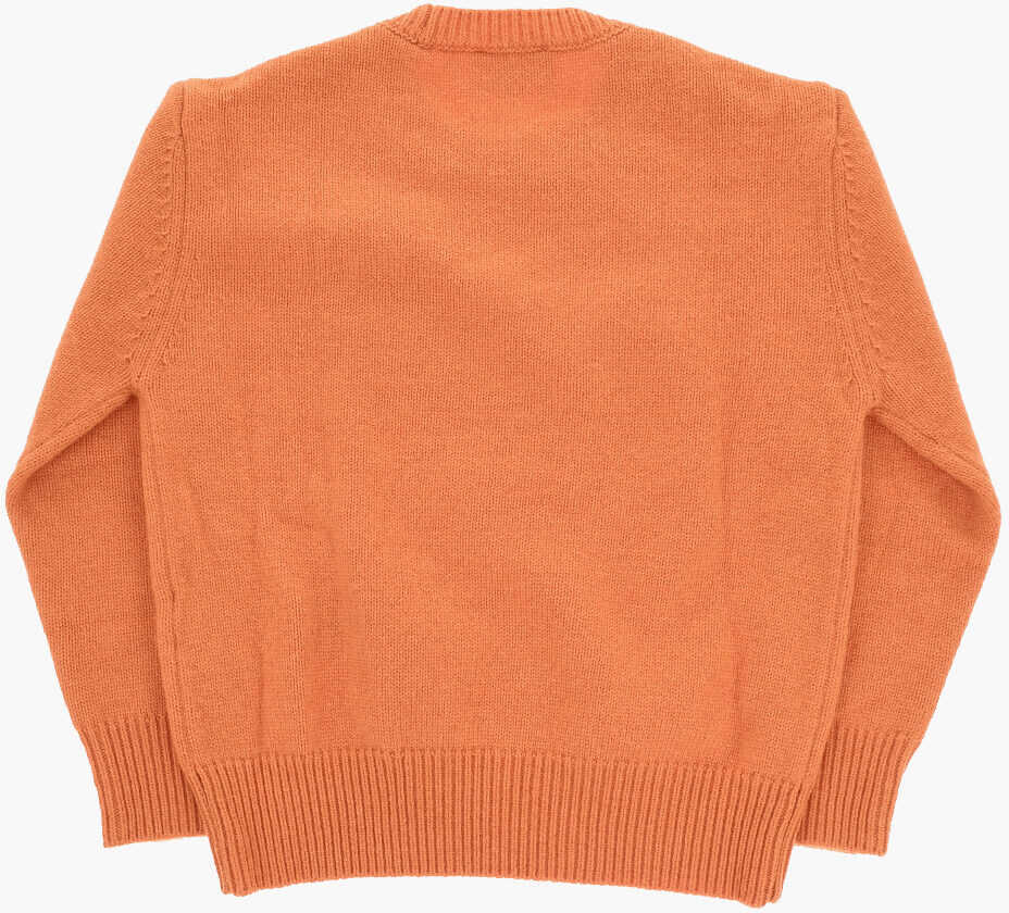 Pulovere Diesel Wool Blend Kolby Crew-Neck Sweater With Monogram Orange Baieti (BM 19708667) 3