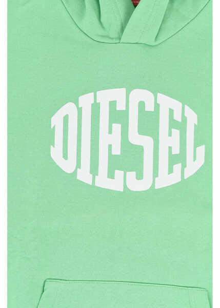 Bluze de trening Diesel Oversized Hoodie With Embossed Logo Green Baieti (BM 19708682) 2