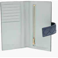 Portofele Bottega Veneta Dama - Portofele Bottega Veneta Saffiano Leather Wallet With Braided Detail Brown Femei (BM 19708688) - B-mall.ro