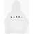 Marni Solid Color Hoodie With Contrasting Logo White