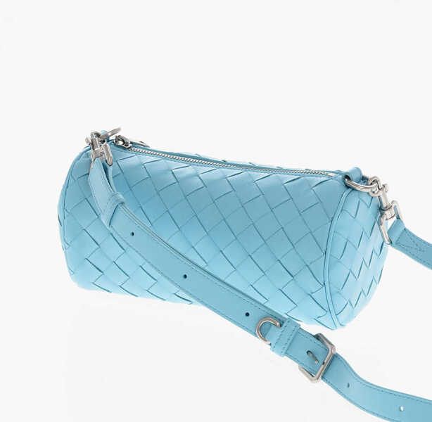 Genti de umar Bottega Veneta Braided Leather Mini Shoulder Bag Blue Femei (BM 19708712) 2