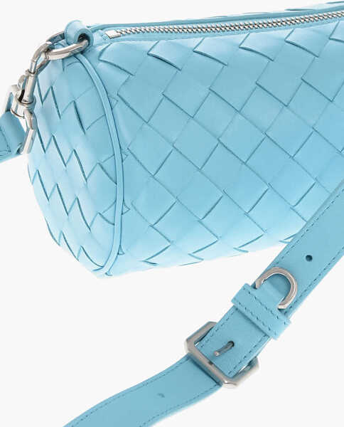 Genti de umar Bottega Veneta Braided Leather Mini Shoulder Bag Blue Femei (BM 19708712) 3