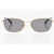 Bottega Veneta Oval Sunglasses With Golden Effect Frame Gold