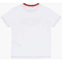 Pijamale Diesel pentru Baieti - Pijamale Diesel Stretch Cotton Untinbal Dsl Summer Pyjama Set With Shorts White Baieti (BM 19708826) - B-mall.ro