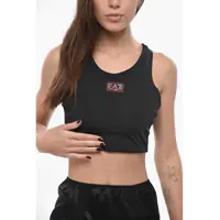 Bluze Emporio Crop Top With Embossed Logo Femei