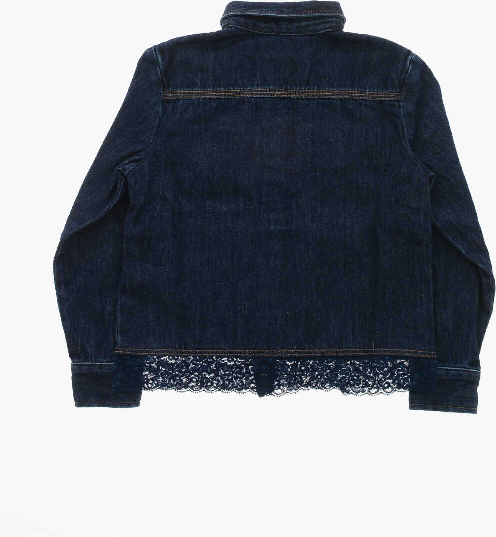Camasi Diesel Denim Shirt Lacey With Lace Detail Blue Baieti (BM 19708835) 3