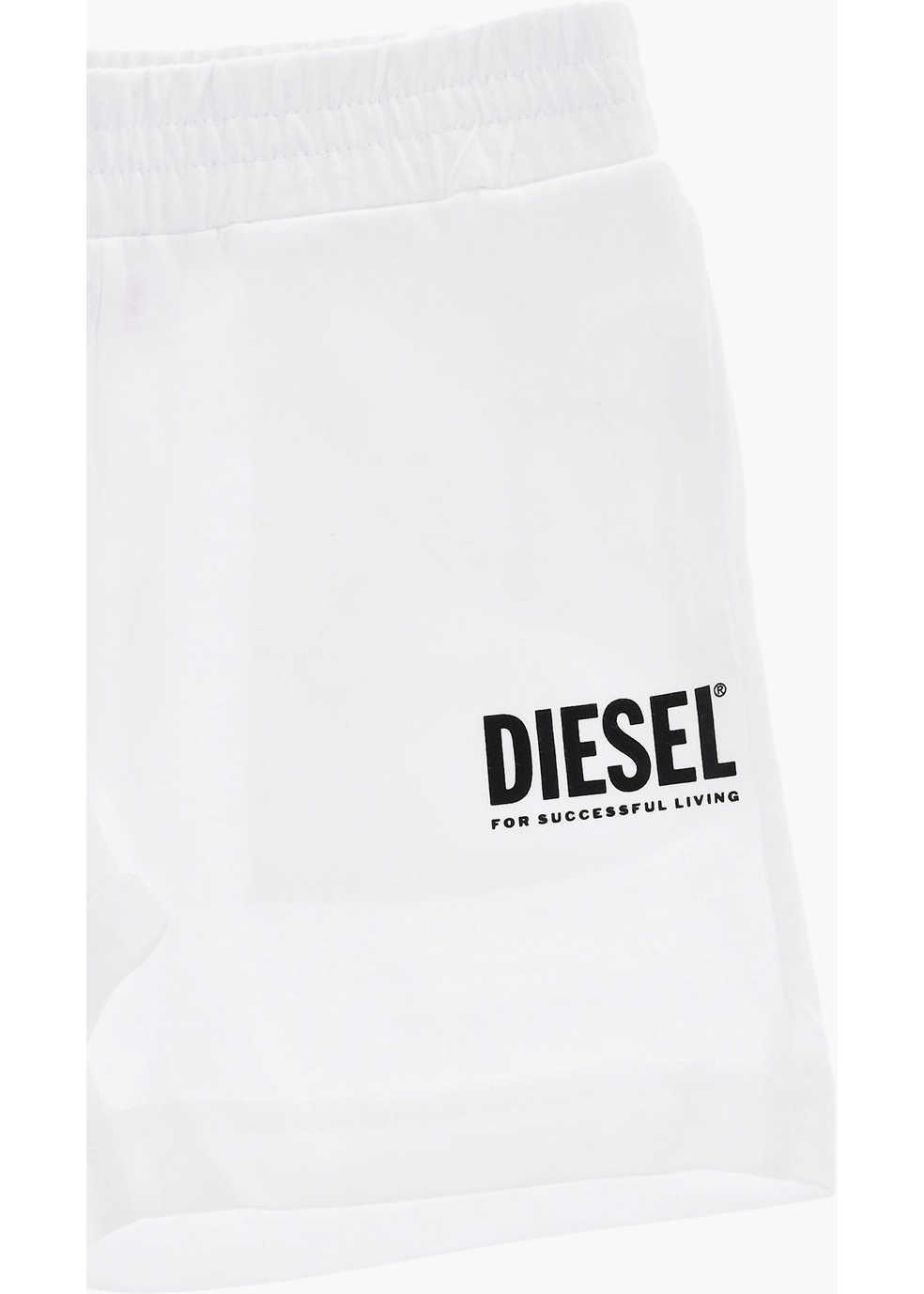 Pantaloni scurti Diesel Solid Color Cotton Shorts White Baieti (BM 19708847) 2