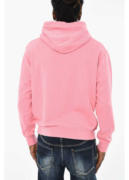 Bluze de trening DSQUARED2 Cotton Crew-Neck Sweatshirt With Logo Pink Barbati (BM 19708865) 2