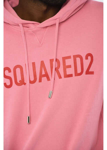 Bluze de trening DSQUARED2 Cotton Crew-Neck Sweatshirt With Logo Pink Barbati (BM 19708865) 3