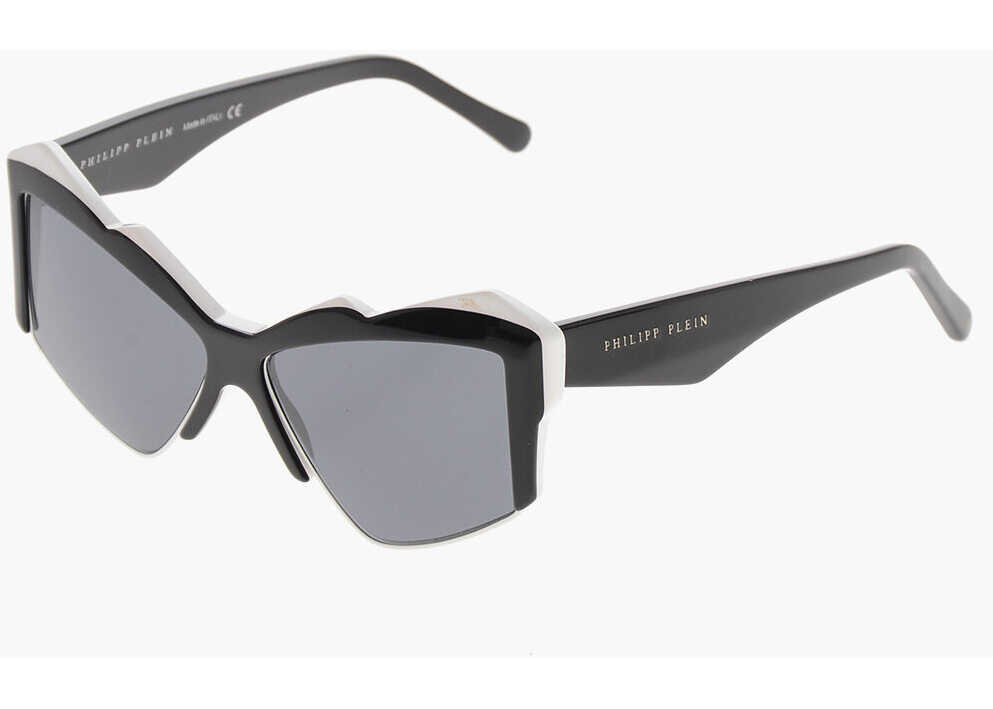 Ochelari de soare Philipp Plein Two-Tone Oversized Butterfly Sunglasses Black & White Femei (BM 19708874) 2