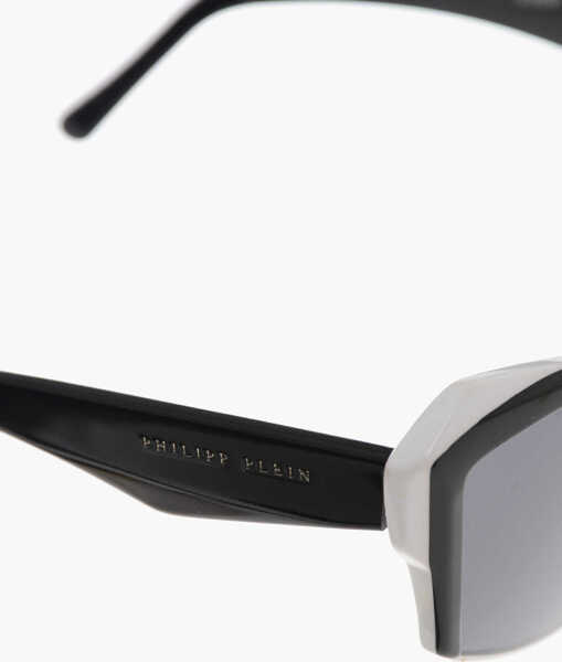 Ochelari de soare Philipp Plein Two-Tone Oversized Butterfly Sunglasses Black & White Femei (BM 19708874) 4