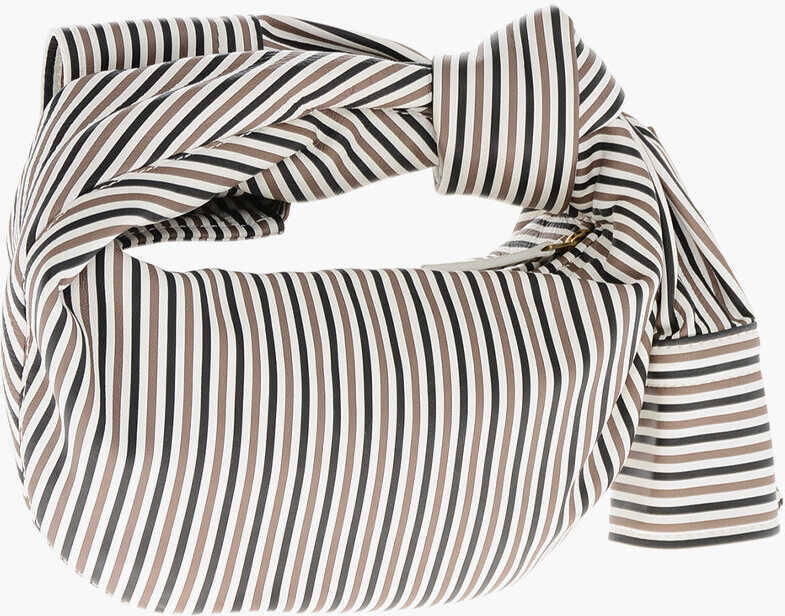 Genti de mana Bottega Veneta Striped Leather Hobo Bag With Bow Multicolor Femei (BM 19708898) 2