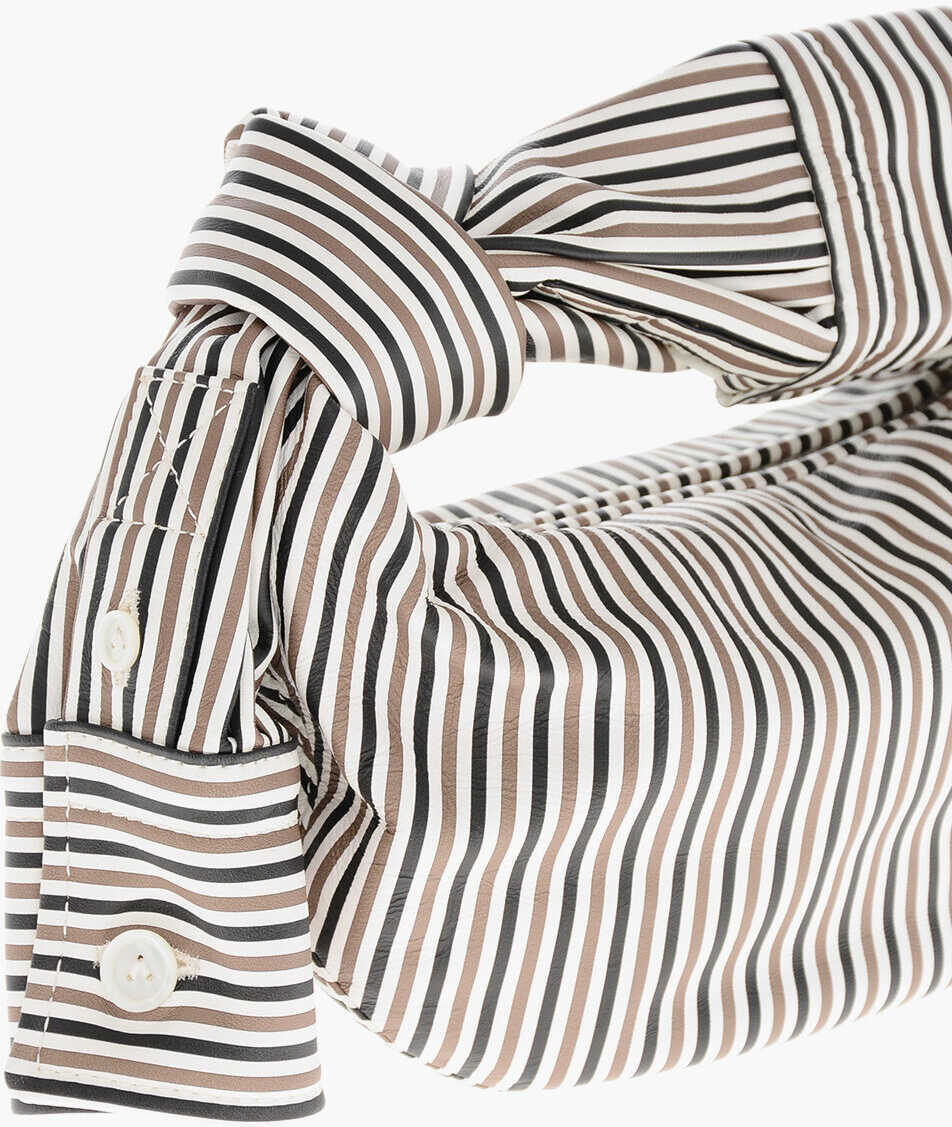 Genti de mana Bottega Veneta Striped Leather Hobo Bag With Bow Multicolor Femei (BM 19708898) 3