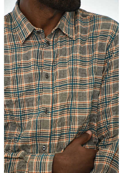 Camasi casual DSQUARED2 Cotton District Check Casual Shirt Multicolor Barbati (BM 19708907) 3