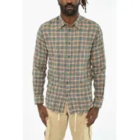 Camasi casual Cotton District Check Casual Shirt Barbati