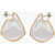 Bottega Veneta Silver Golden And Silver Effect Earrings Gold