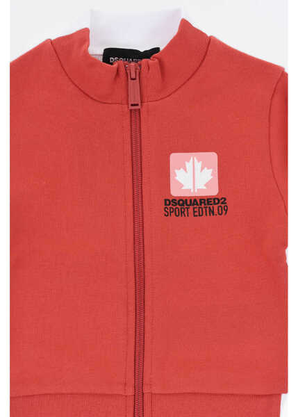 Bluze de trening DSQUARED2 Two-Tone Sweatshirt With Zip Closure White Baieti (BM 19708928) 2