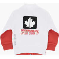 Imbracaminte DSQUARED2 pentru Baieti pagina 3 - Bluze de trening DSQUARED2 Two-Tone Sweatshirt With Zip Closure White Baieti (BM 19708928) - B-mall.ro