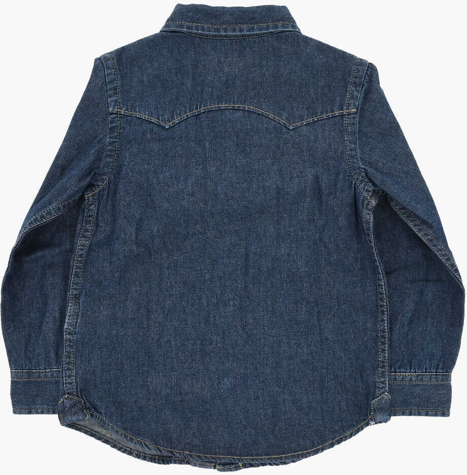 Camasi Diesel Denim Ceko Shirt With Snap Buttons Blue Baieti (BM 19709018) 3
