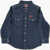 Diesel Denim Ceko Shirt With Snap Buttons Blue