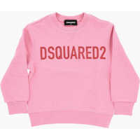 Bluze de trening Brushed Cotton Crew-Neck Sweatshirt With Printed Logo Baieti