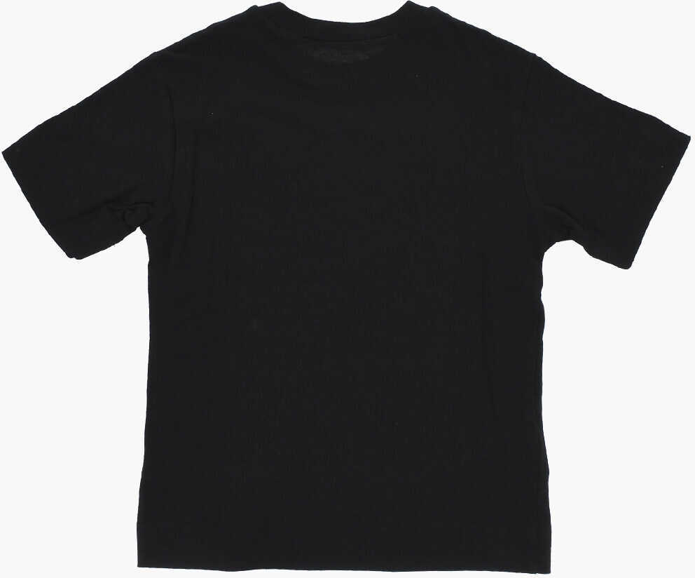 Tricouri Marni Solid Color Crew-Neck T-Shirt With Breast Pocket Black Baieti (BM 19709051) 3