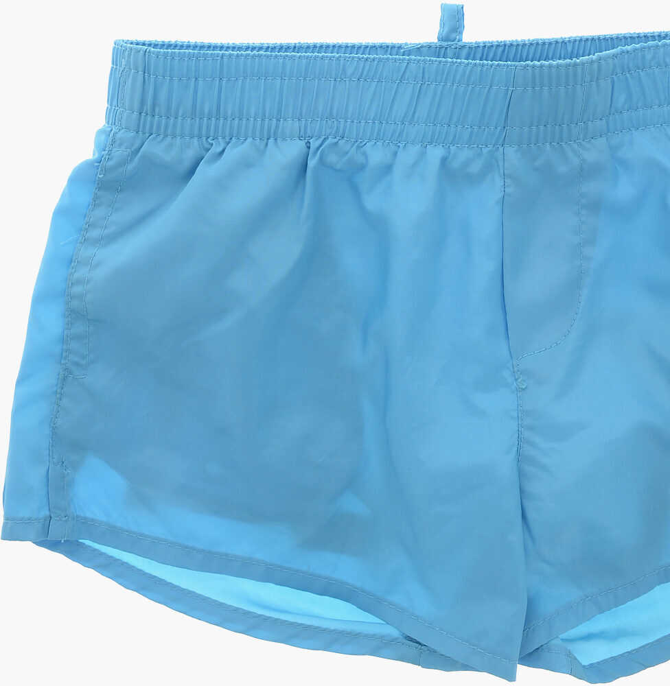 Chiloti DSQUARED2 Nylon Boxer Swim Briefs Icon Light Blue Baieti (BM 19709057) 2