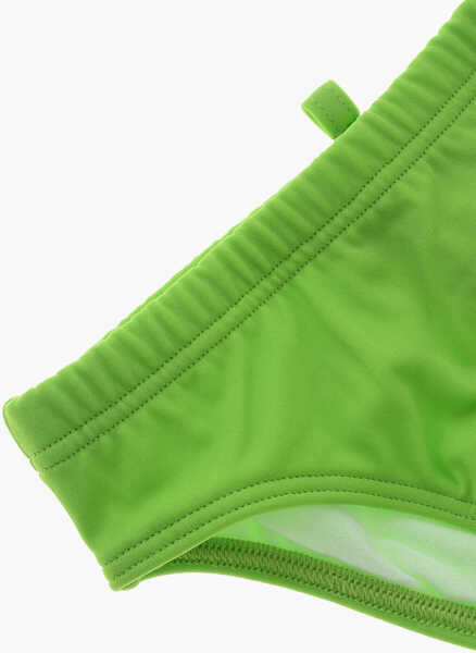 Chiloti DSQUARED2 Swim Brief With Printed Logo Green Baieti (BM 19709060) 2