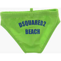 Lenjerie intima pentru Baieti - Chiloti DSQUARED2 Swimsuit Briefs With Printed Logo Green Baieti (BM 19709060) - B-mall.ro