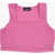 DSQUARED2 Solid-Colored Crop Top With A Square Neckline Pink