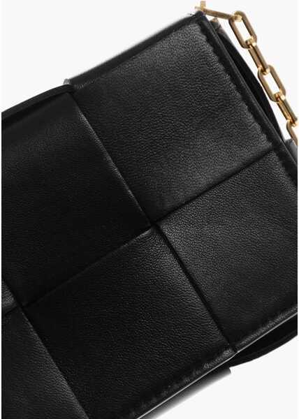 Genti de umar Bottega Veneta Leather Rectangular Bag With Chain Strap Black Femei (BM 19709096) 4