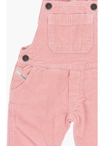 Rochii lungi Diesel Corduroy Jumpsuit With Logoed Buttons Pink Fete (BM 19709105) 2