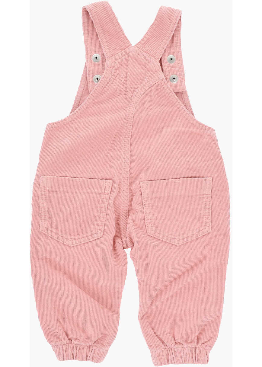 Rochii lungi Diesel Corduroy Jumpsuit With Logoed Buttons Pink Fete (BM 19709105) 3