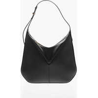 Genti de umar Textured Leather Shoulder Bag With Zipped Closure Femei