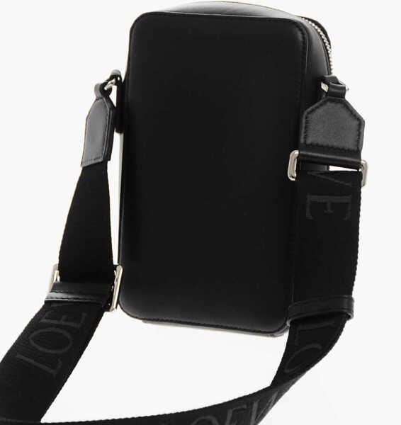 Genti tip postas Loewe Leather Mini Crossbody Bag With Ton On Ton Logo Black Barbati (BM 19709114) 2