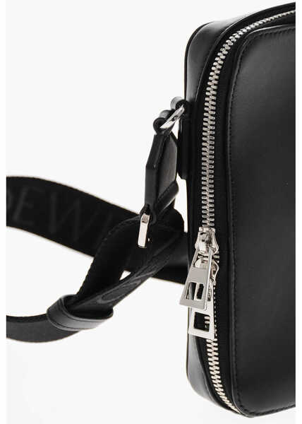 Genti tip postas Loewe Leather Mini Crossbody Bag With Ton On Ton Logo Black Barbati (BM 19709114) 4