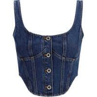 Topuri Denim corset Top Femei