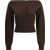 Tom Ford Soft cashmere open-neck shrunken Cardigan CHOCOLATE TORTE
