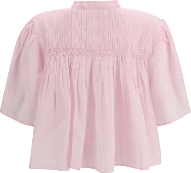 Camasi casual ISABEL MARANT ETOILE Cotton Shirt LIGHT PINK Femei (BM 19709225) 2