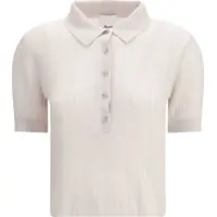 Pulovere Polo-neck short-sleeve Sweater Femei