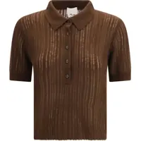 Pulovere Polo-neck short-sleeve Sweater Femei