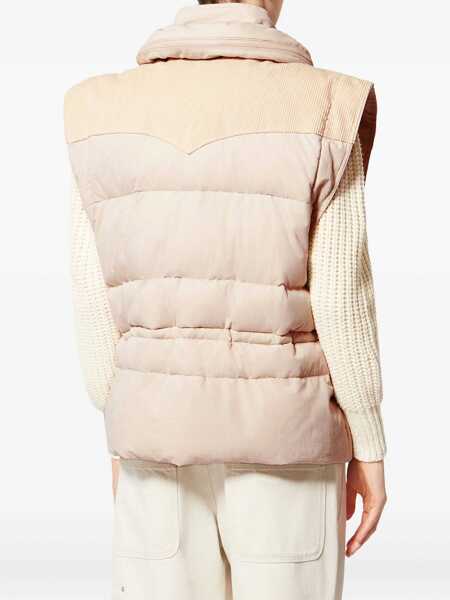 Geci de iarna ISABEL MARANT ETOILE Olfa padded Gilet ECRU Femei (BM 19709249) 4