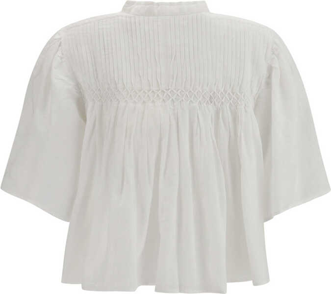 Topuri ISABEL MARANT ETOILE Cotton Shirt WHITE Femei (BM 19709261) 2
