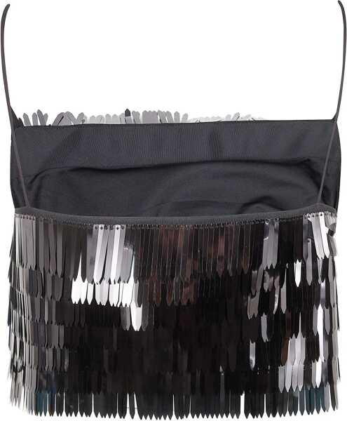 Topuri Self-Portrait Sequin Top BLACK Femei (BM 19709276) 2