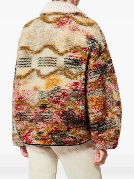 Bluze de trening ISABEL MARANT ETOILE Marner Sweatshirt in pile ECRU/OCHRE Femei (BM 19709282) 4