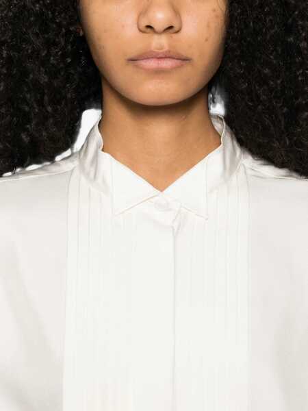 Camasi casual ROHE Shaped silk tuxedo Shirt CREAM Femei (BM 19709312) 5