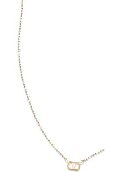 Coliere Valentino Garavani Ovalette Necklace with Swarovski crystals ORO/CRYSTAL Femei (BM 19709321) 3