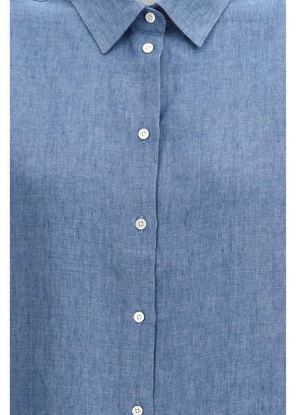 Camasi casual ROHE Linen Shirt OCEAN BLUE Femei (BM 19709324) 3