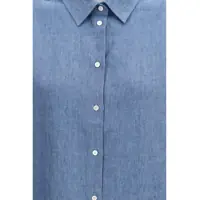 Camasi ROHE Dama - Camasi casual ROHE Linen Shirt OCEAN BLUE Femei (BM 19709324) - B-mall.ro